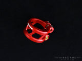 Airborne // Collier de selle 34,9 mm en aluminium CNC 6061, 2 vis, anodisé rouge